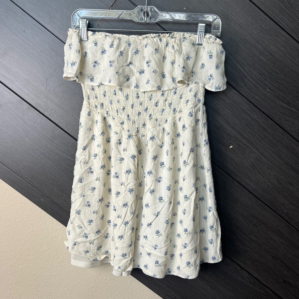 American Eagle Women's Floral Off Shoulder Mini Dress Small‎ Cottagecore BOHO